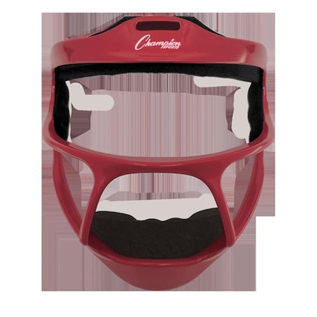Perfectpitch 6.75 x 7.5 in. Youth Magnesium Softball Facemask Red PE1321558